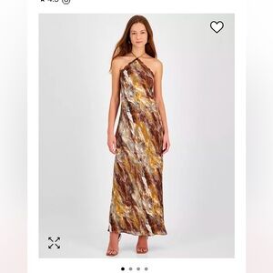 Halter maxi dress! Perfect for wedding guest.